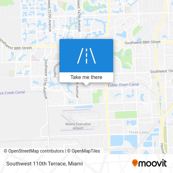 Southwest 110th Terrace map