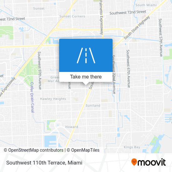 Southwest 110th Terrace map