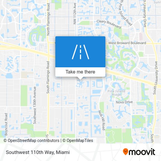 Mapa de Southwest 110th Way