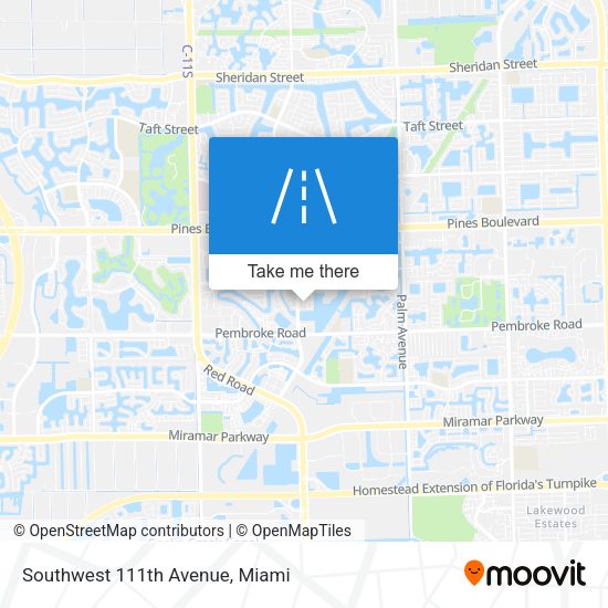 Southwest 111th Avenue map