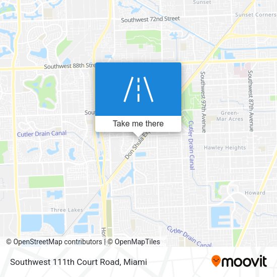 Mapa de Southwest 111th Court Road
