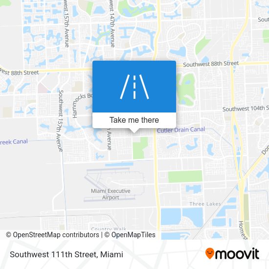Southwest 111th Street map