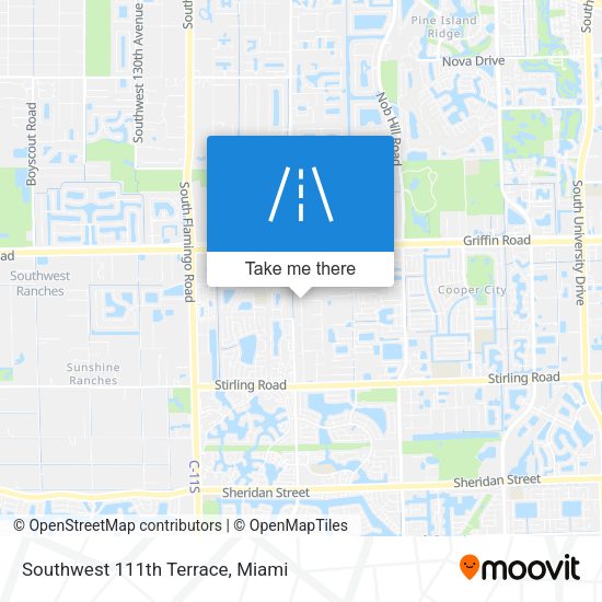 Mapa de Southwest 111th Terrace
