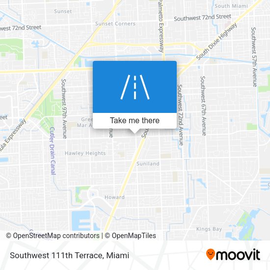 Southwest 111th Terrace map