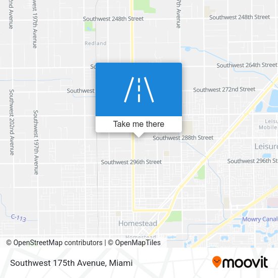 Southwest 175th Avenue map