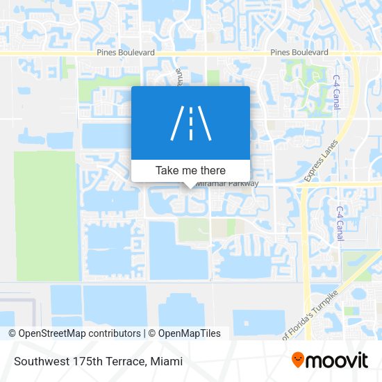 Mapa de Southwest 175th Terrace