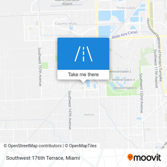 Southwest 176th Terrace map