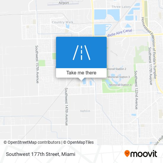 Southwest 177th Street map