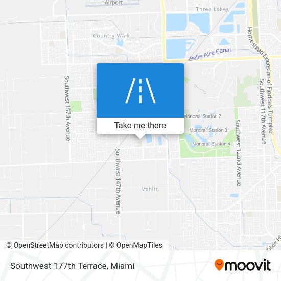 Southwest 177th Terrace map