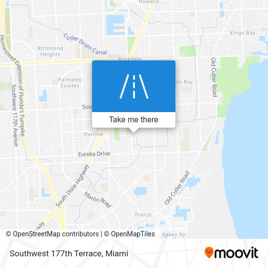 Southwest 177th Terrace map