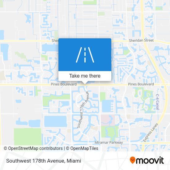 Southwest 178th Avenue map