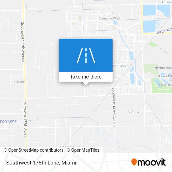 Mapa de Southwest 178th Lane