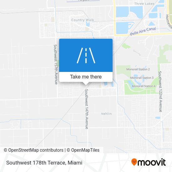 Southwest 178th Terrace map