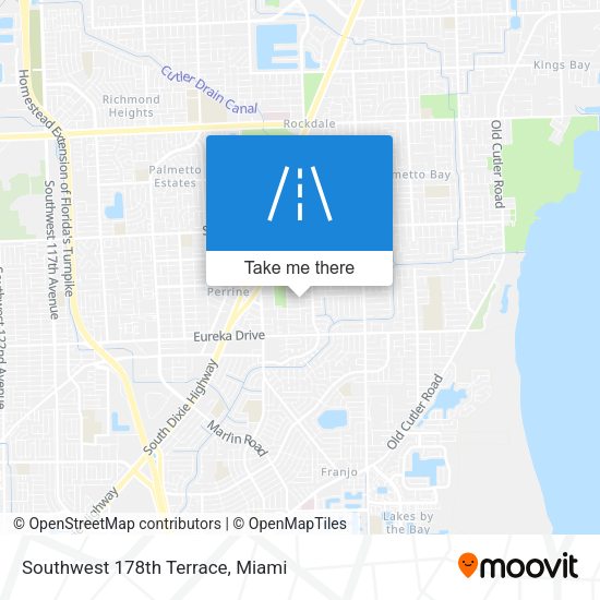 Southwest 178th Terrace map