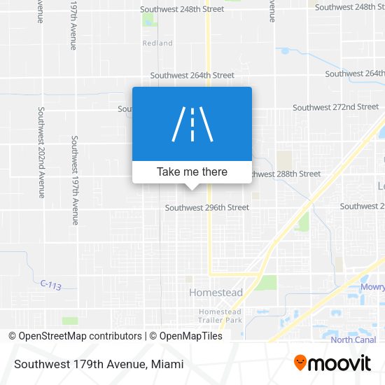 Mapa de Southwest 179th Avenue