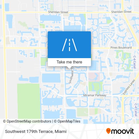 Southwest 179th Terrace map