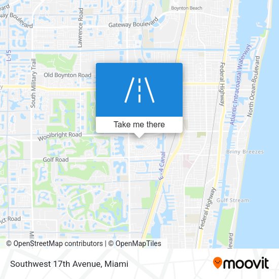 Southwest 17th Avenue map