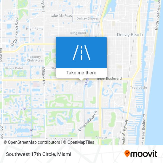 Mapa de Southwest 17th Circle
