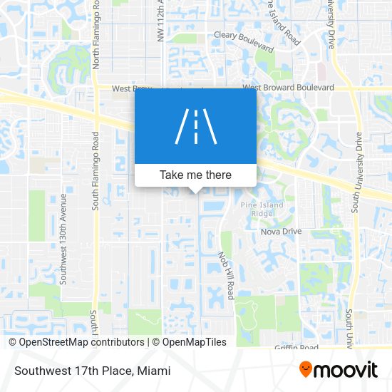 Mapa de Southwest 17th Place