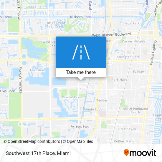 Mapa de Southwest 17th Place