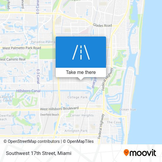 Southwest 17th Street map