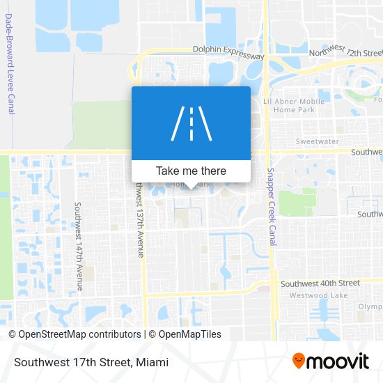 Southwest 17th Street map