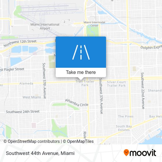 Southwest 44th Avenue map
