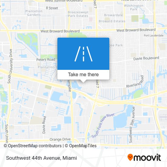 Southwest 44th Avenue map