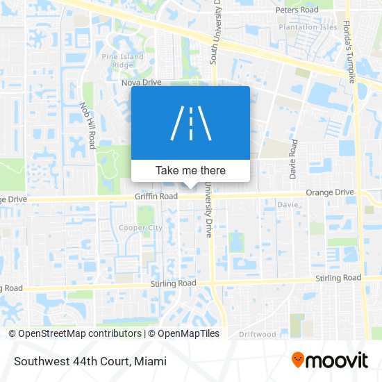 Southwest 44th Court map