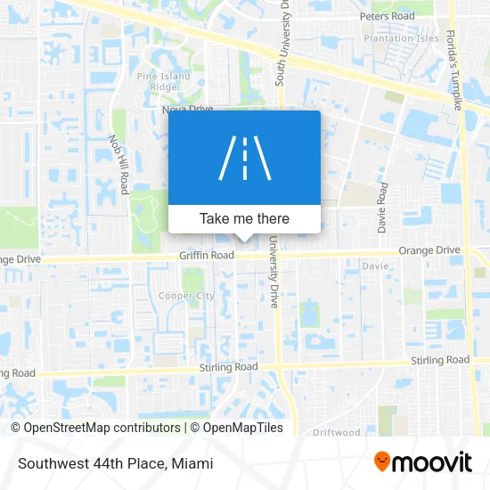 Southwest 44th Place map