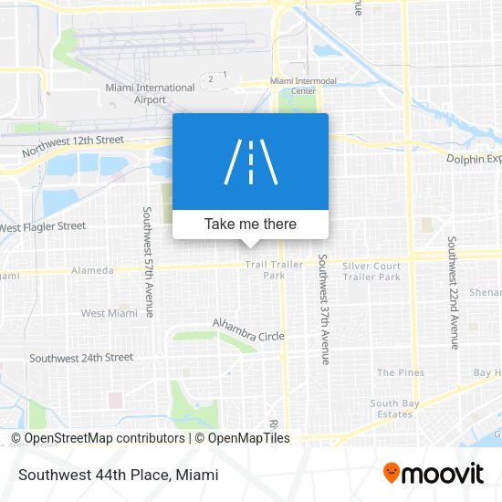 Mapa de Southwest 44th Place