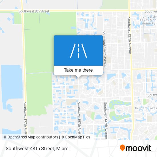 Southwest 44th Street map