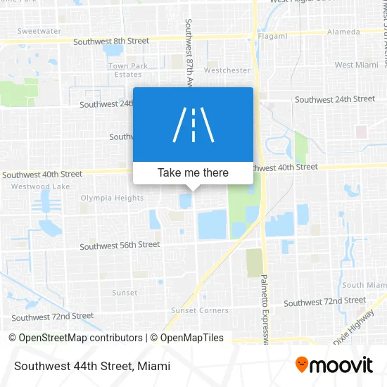 Southwest 44th Street map