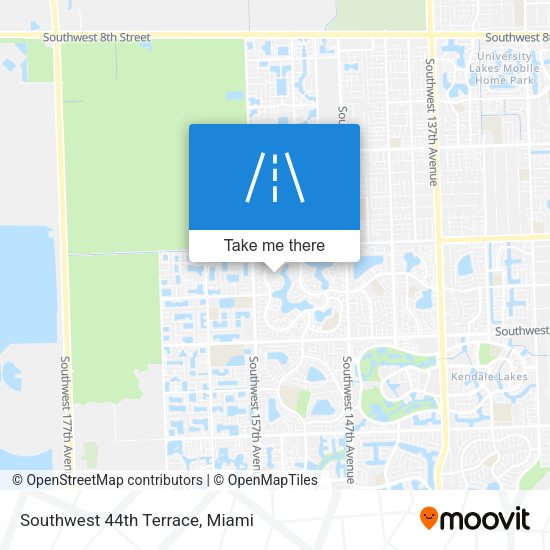 Southwest 44th Terrace map