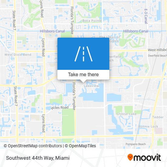 Southwest 44th Way map