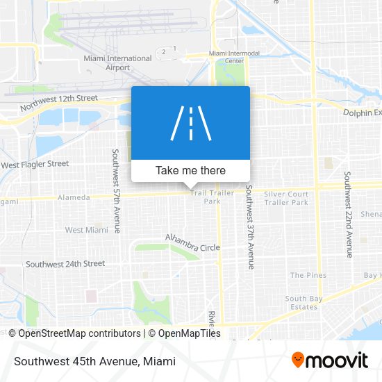 Southwest 45th Avenue map