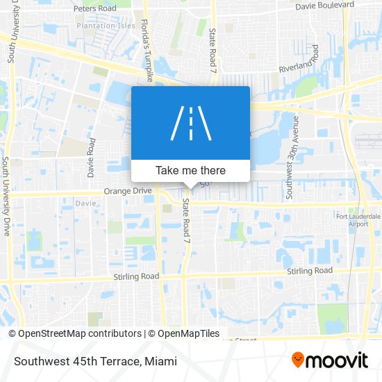 Mapa de Southwest 45th Terrace