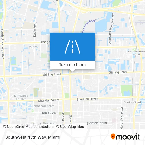 Southwest 45th Way map