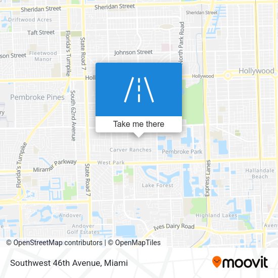 Mapa de Southwest 46th Avenue