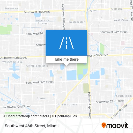 Southwest 46th Street map