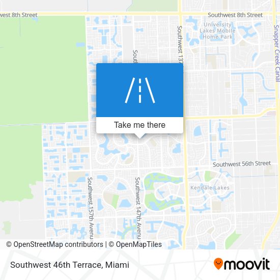 Southwest 46th Terrace map