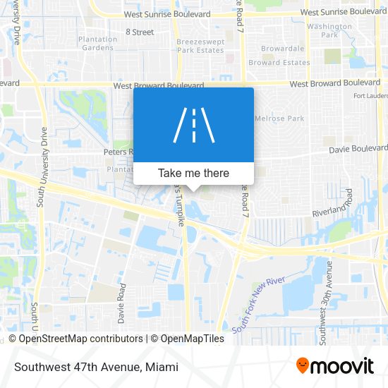 Southwest 47th Avenue map