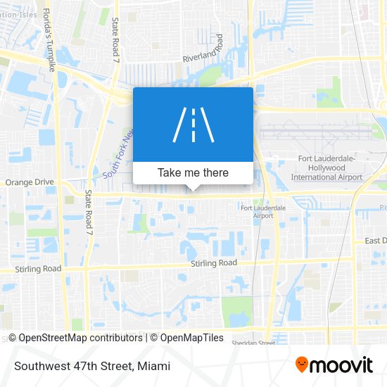 Southwest 47th Street map