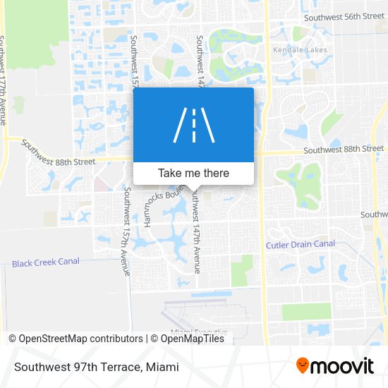 Mapa de Southwest 97th Terrace