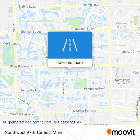 Mapa de Southwest 97th Terrace