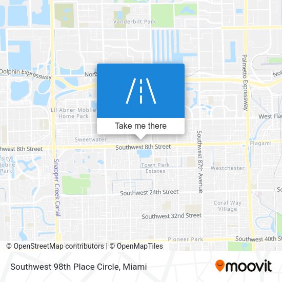 Mapa de Southwest 98th Place Circle