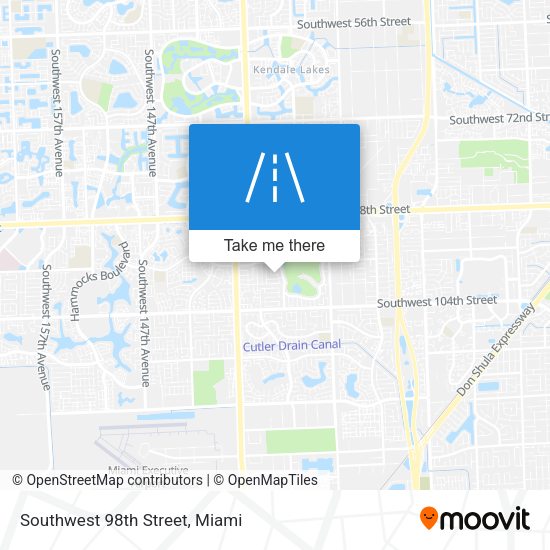 Southwest 98th Street map