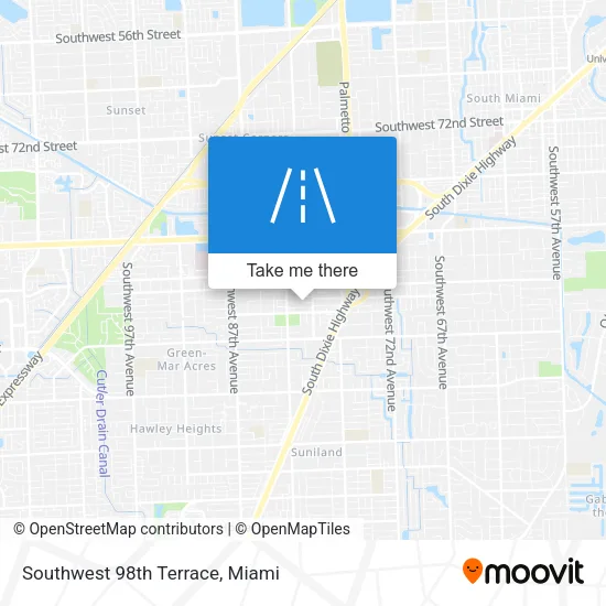 Southwest 98th Terrace map