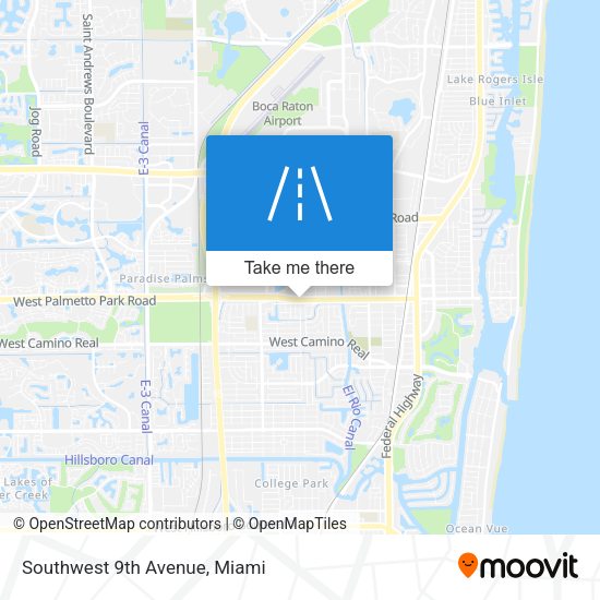 Mapa de Southwest 9th Avenue