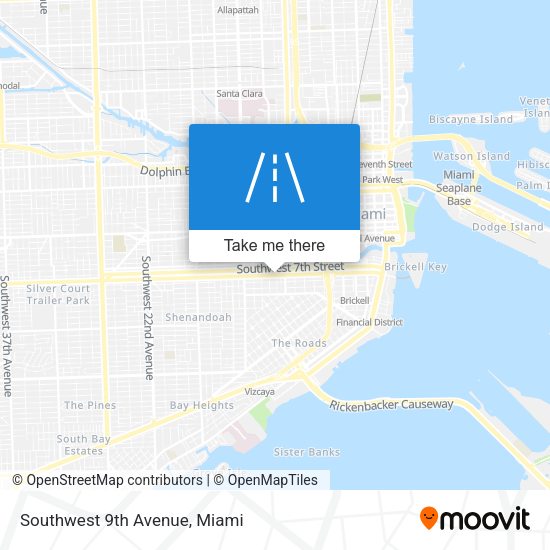 Mapa de Southwest 9th Avenue